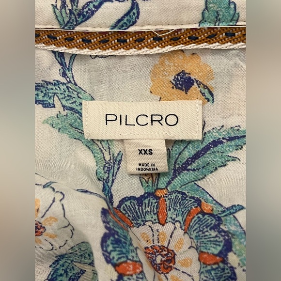 Anthropologie Pilcro The‎ Romy Relaxed Button down Blouse XXS Oversized - Picture 11 of 13